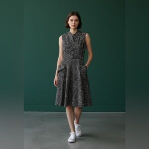 Vintage 1950’s dress with red accents